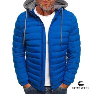 2025 nueva chaqueta acolchada cálida con capucha a la moda para hombre, ropa de abrigo ligera personalizada OEM ODM de moda Premium al por mayor - Product Image 3