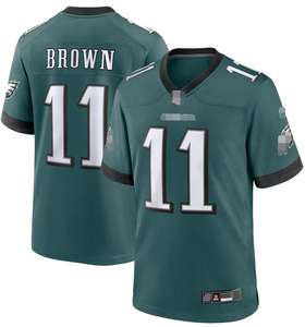 Maillot de football américain respirant pour homme Philadelphia Brown, nouvelle saison 2025 - Product Image 3