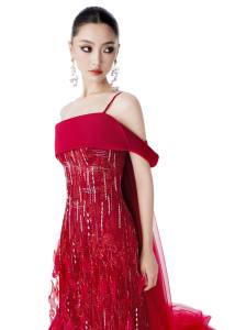 Vestido FLAME OF LOVE _ vestido de noche de lujo de la marca local vietnamita - Product Image 4