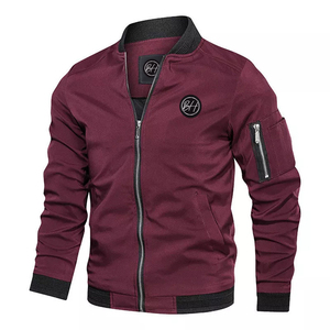 Blousons bombardiers pour hommes Blousons bombardiers pour hommes avec logo design personnalisé Blouson aviateur à la mode pour hommes vente en gros Veste pour hommes personnalisée et coupe-vent - Product Image 3