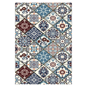Tapis de salon en chenille gris argenté moderne abstrait imprimé numériquement, lavable en machine, antidérapant, vente en gros RUGS DEPOT LXDP-0326 - Product Image 1
