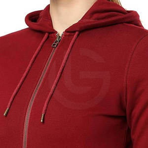 Ropa de moda Color sólido Sudaderas con capucha para mujer Ropa de invierno Sudaderas con capucha para mujer Hecho en Pakistán Sudaderas con capucha para mujer - Product Image 5