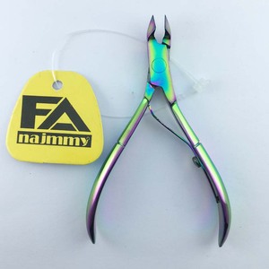 Pinces à ongles pour cuticules Instruments de soins de beauté Revêtement multiple couleur Ressort unique Produit de qualité supérieure meilleur en vente - Product Image 2