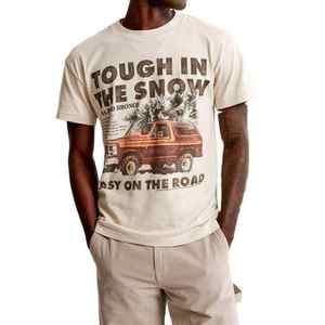 Camisetas de franela Vintage con gráfico de lavado ácido personalizado para hombres, camisetas de franela de talla grande con estampado de peso pesado por sublimación para verano - Product Image 1