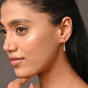 Pendientes de Aro CLARA de Plata de Ley 925 con Baño de Rodio, Diseño Floral, Lindos, con Perlas de Oro de 14K y Oro Rosa, Ideales para Regalo - Product Image 4