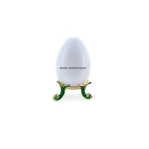 Green and Gold Color Enamel Finished Luxurious Designer Aluminum Casted <b>Egg</b> <b>Storage</b> Holder & Rack Supplies From Indian Supplier - Product Image 1