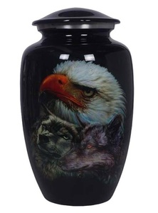 โกศใส่เถ้ากระดูกทำจากอะลูมิเนียมสไตล์อเมริกันคลาสสิกของตกแต่งในร่มทำจากโลหะเคลือบเงาสำหรับใส่เถ้ากระดูกของสำหรับผู้ใหญ่ - Product Image 5