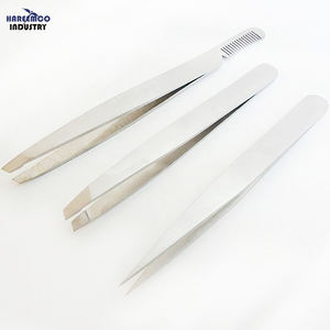 Pinzas Profesionales para Cejas de Inglaterra, Inclinadas y Puntiagudas, de Acero Inoxidable, Antiestáticas, Duraderas, de 12-14 cm - Product Image 1