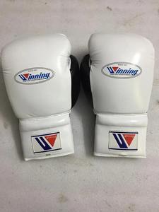 Gants de boxe en cuir OEM Design à lacets, 10oz/12oz, noir et blanc, imperméables, légers, respirants - Product Image 5