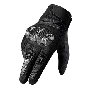 Gants de moto tactiques en cuir unisexe, gants de sport à doigts complets, équipement de protection, course, imperméables, respirants, taille personnalisée - Product Image 2