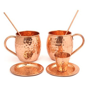 Taza de café personalizada de alta calidad, tazas de mula de Moscú de cobre de acero inoxidable con asa - Product Image 1