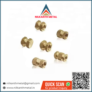 Prix d'usine en stock Insérez des écrous d'insertion rotatifs en laiton de haute qualité du fournisseur indien - Product Image 2