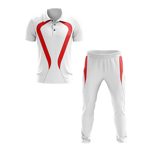 Equipo personalizado Logo Sublimado Cricket Uniformes Club Cricket Sets Hecho en Pakistán Algodón Poliéster Mezcla Uniformes para equipos - Product Image 1