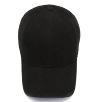 Casquettes de baseball en denim à bord incurvé noir, édition de qualité supérieure, en promotion, personnalisables, design sur mesure, 6 panneaux, réglables, pour le sport et le softball