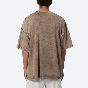 เสื้อยืดผ้าฝ้าย100% สโตนวอชสำหรับผู้ชายเสื้อยืดวินเทจปรับแต่งได้คุณภาพสูง - Product Image 5