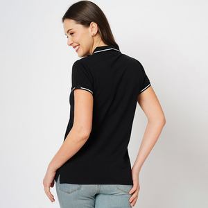 Alta calidad de peso pesado personalizado en blanco de gran tamaño Casual comprimido impreso ajuste manga corta poliéster liso mujeres para camisas - Product Image 2