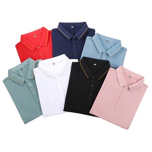 T-shirts d'uniforme scolaire pour hommes personnalisés de haute qualité 100% jersey de coton quantité minimale de commande bas sublimé polo de football vêtements de golf - Product Image 5