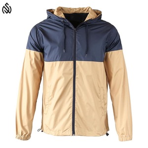 Chaqueta Cortavientos Personalizada OEM para Hombre, Transpirable, Otoñal, con Capucha, Diseño de Parches, Chaqueta de Invierno - Product Image 1
