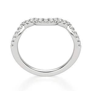 Alianza DE BODA curvada de corte redondo para mujer, anillo de boda, aniversario, anillo de regalo de cumpleaños, anillo de compromiso - Product Image 2