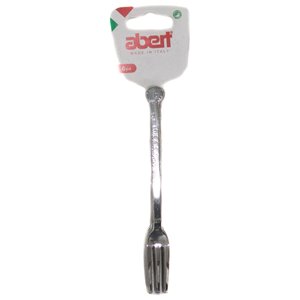 Juego de 6 tenedores para postre Abert de acero inoxidable con acabado cromado pulido reflectante de 14.4 cm - Product Image 1