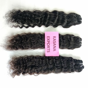 Venta al por mayor 100% cutícula alineada doble trama de onda profunda extensiones de cabello humano vietnamita Color negro natural para las mujeres - Product Image 3