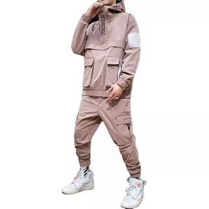 ชุดวอร์มฮิปฮอป100% 2ชิ้นผ้าโพลีเอสเตอร์สำหรับผู้ชายชุดวิ่งออกกำลังกายแบบกำหนดเองพิมพ์ลายนูนขนาด6XL ฤดูหนาว - Product Image 5