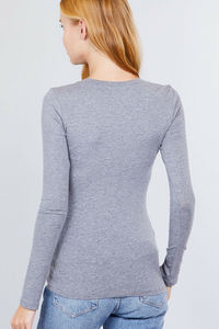 Grey Shades T-shirts à manches longues pour femmes meilleures couleurs collection de t-shirts décontractés pour femmes avec service d'impression personnalisé - Product Image 2