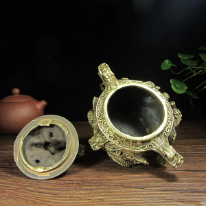 Quemador de Incienso de Lujo Estilo Árabe para Decoración del Hogar, Latón Dorado Bakhoor, Fragancia 100% Natural, Duradero para el Hogar - Product Image 4