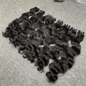 HVN Natural Wavy Raw Bundles Type de cheveux vietnamiens 100% Style de cheveux humains - Product Image 3