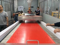 Revêtement en poudre polyester rouge mat RAL3020/3000