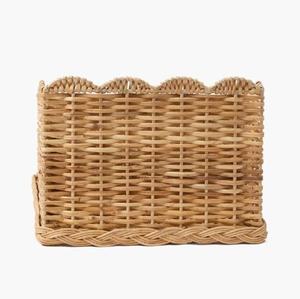 Organisateur de bureau en rotin fait main, porte-papeterie en osier multi-compartiments pour le rangement à domicile, fabriqué par VgreenArt au Vietnam - Product Image 5