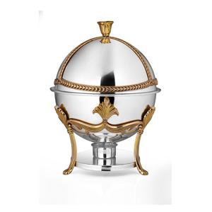 Plato de frotamiento de aluminio Premium con estructura sólida y exterior pulido elegante para fiestas, restaurantes y hoteles - Product Image 1