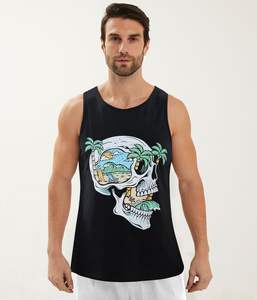 Camiseta sin Mangas para Hombre, Tejida, de Alta Calidad, para Entrenamiento y Deporte, Secado Rápido, Transpirable, Estilo Urbano 2026, Superventas - Product Image 1