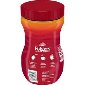 Café Instantáneo en Cristales Folgers Classic Roast, 12 Onzas - Product Image 1