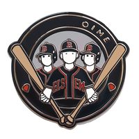 Épingles de négociation de baseball en émail doux personnalisées de haute qualité