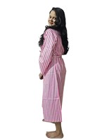 Bata de Baño para Mujer 100% Algodón con Estampado Floral Amarillo, Ropa de Dormir, Talla - 48 pulgadas