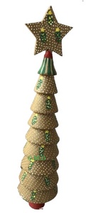 Kashmir Handmade Christmas <b>Tree</b> <b>Stand</b> Accessories Paper Mache Ornaments Baubles the Eco-Friendly Nature - Product Image 2