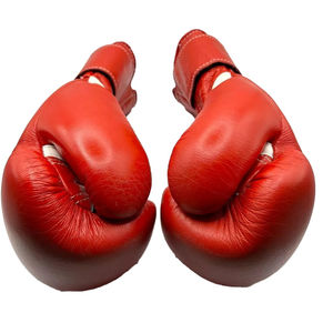 Gants de boxe professionnels personnalisés haute qualité en cuir véritable/cuir artificiel logo personnalisé formation 6oz 8oz conception gagnante - Product Image 4