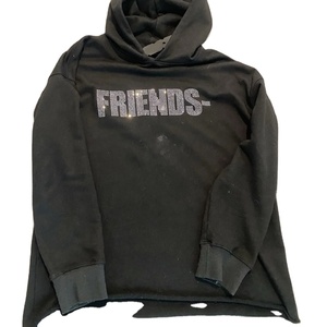 Custom <b>Rhinestone</b> Bling Crystal Logo Hip Hop Pullover Streetwear Hooded <b>Jacket</b> Trendy Unisex Fashion 100% Cotton Fleece - Product Image 1