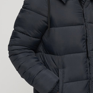 Wholesale Casual Street Winter Detachable Hood Puffer <b>Coat</b> Jacket Custom Waterproof Ripstop Down Puffer Jacket for Men - Product Image 6