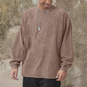 Transpirable Basics Acid Wash Sudadera Calidad Premium Moda Ligero Hombres Acid Wash Sudadera - Product Image 6