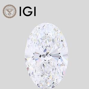 Diamante Ovalado de Laboratorio de 4 Quilates, Corte Ovalado, Claridad F, Pureza VVS1, VVS2, VS1, VS2 - Product Image 1