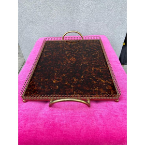 Handcrafted Buffalo Horn <b>Tray</b> Premium Decorative Serving <b>Tray</b> for Tea Coffee <b>Snacks</b> Elegant Kitchen Table Decor - Product Image 5