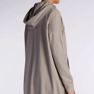 Sweats à capuche pour femmes sweats à capuche personnalisés coton polaire à manches longues vêtements modestes islamique surdimensionné fermeture éclair à capuche pour les femmes - Product Image 3