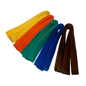 Anufacturer-Cinturón de Karate hecho a medida, color de alta calidad con rayas de algodón, cinturón de artes marciales para karate - Product Image 4
