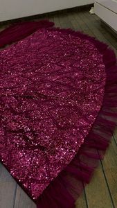 Belle séquence de velours de saison Festive, broderie femmes Lehenga, choli pour fête de mariage et fiançailles, fonctions Sangeet - Product Image 5