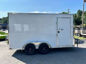 รถพ่วงบรรทุกสินค้าแบบปิด 7x14 7K พร้อมระบบราง E Track บนผนัง  แบบ Heavy Duty  เพลาคู่ สำหรับการขนส่งอุปกรณ์อย่างปลอดภัย - Product Image 2