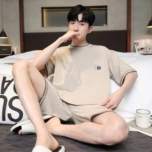 OEM Custom <b>Men's</b> High Street Style Summer T shirt <b>Shorts</b> Set Breathable Twin <b>Short</b> T-Shirt Set - Product Image 5