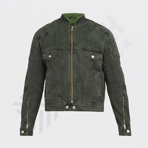 Veste en jean classique pour homme, vêtement décontracté en jean, doublure en fourrure, veste en jean vintage unisexe, veste en jean décontractée, streetwear - Product Image 1