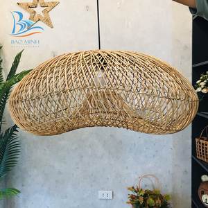 Best Modern Style <b>Rattan</b> Lampshade for Home Decor Coastal Rustic Minimalist European Design Transparent Traditional Asian Styles - Product Image 6